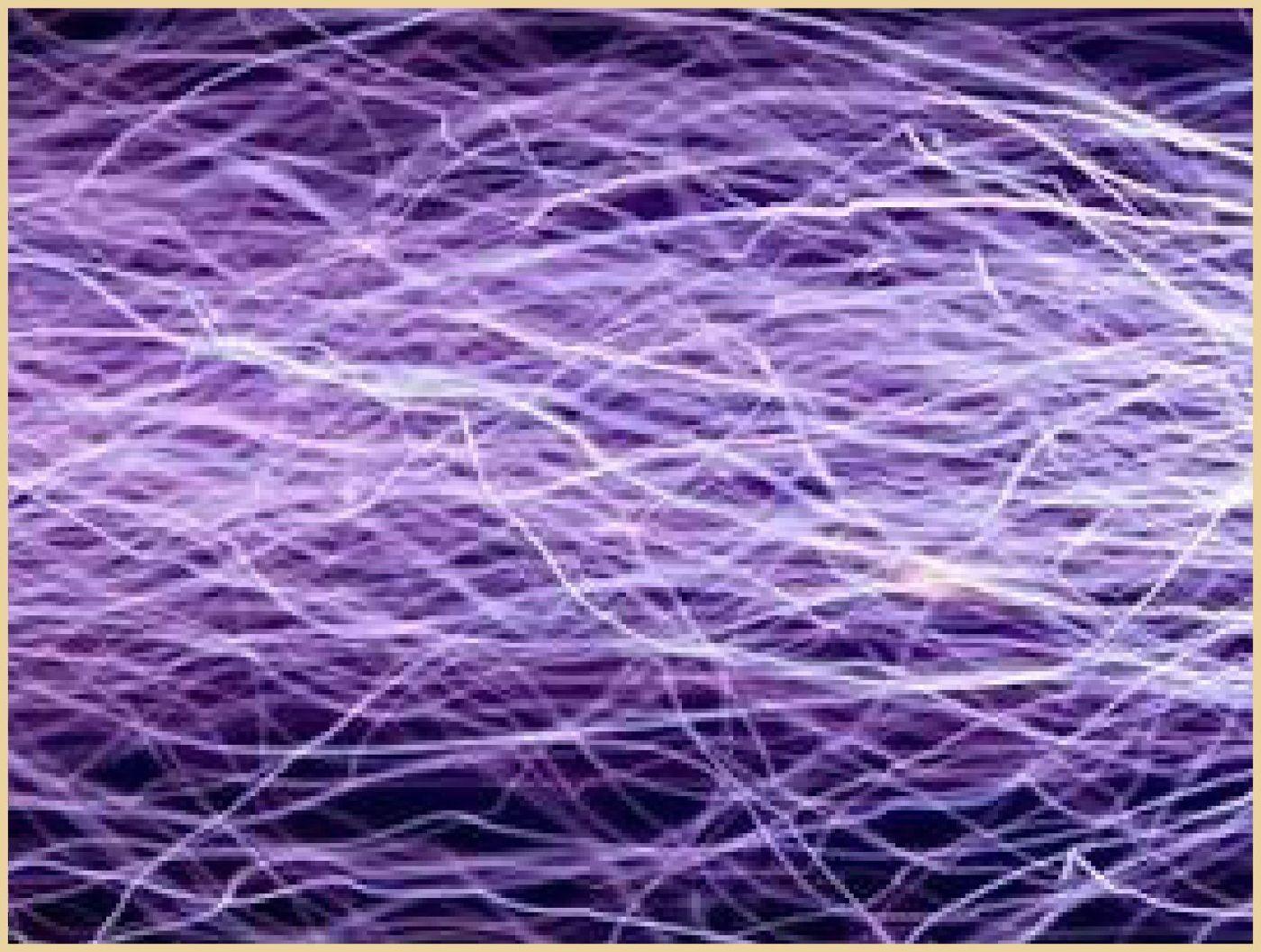Purple electrical discharge pattern representing electric fields