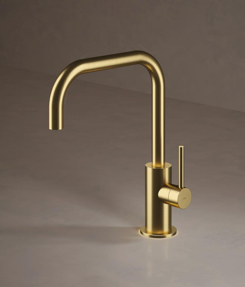 Brushed gold Italian faucet