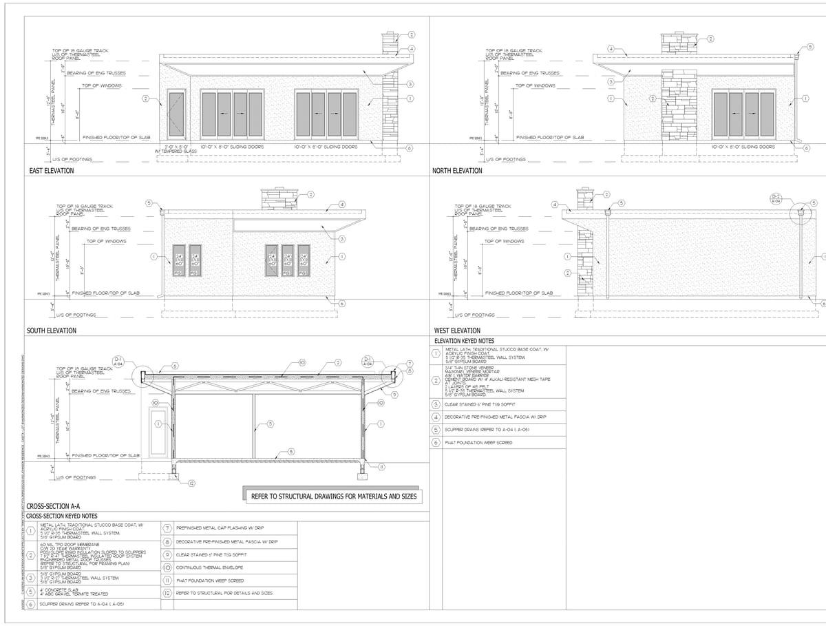 A-02 Elevations & Section