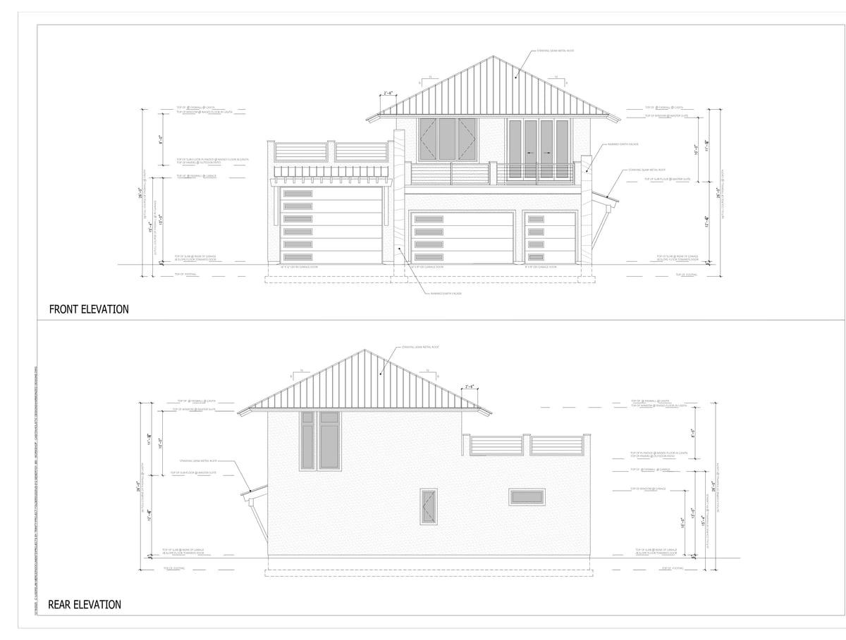 A-03 Front & Rear Elevations