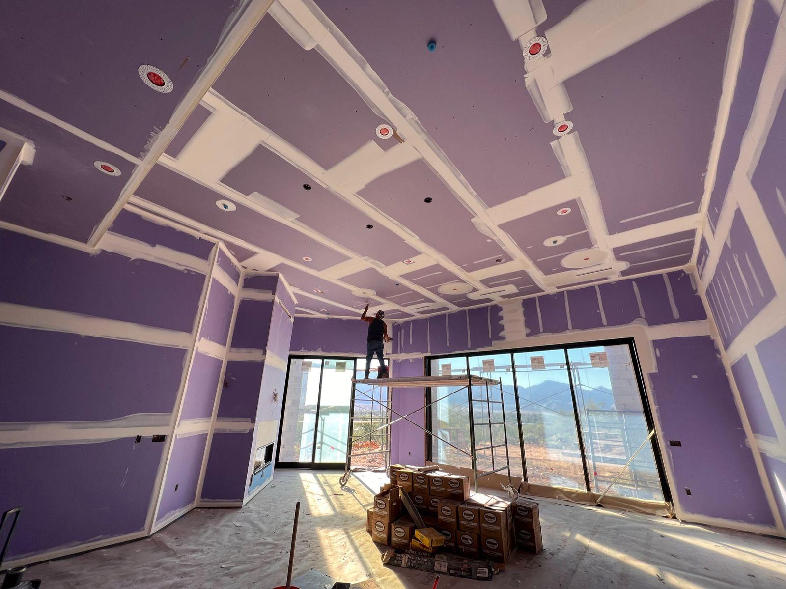 Drywall hung in the great room