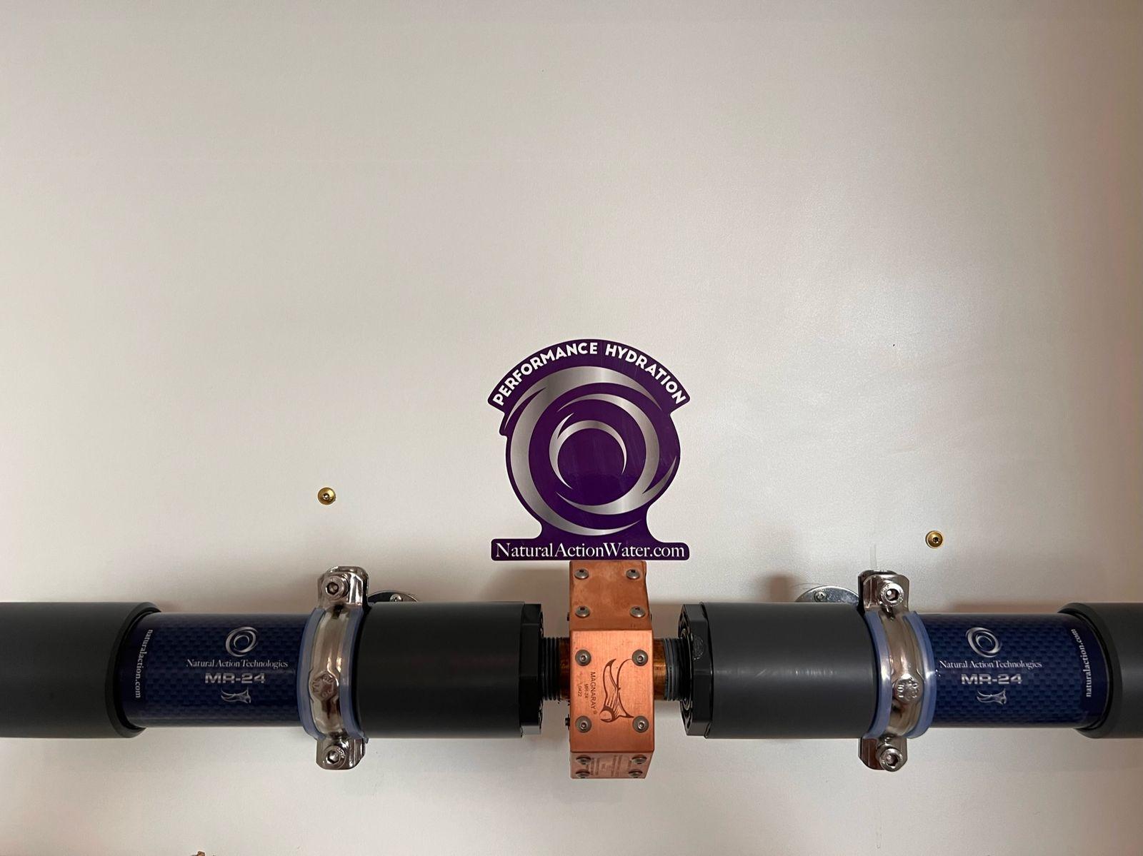 Natural Action structured water units on the supply line